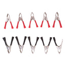 10 Pieces Insulated Testing Alligator Crocodile Clips Black Red