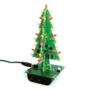 Christmas Tree LED Flash Kit 3D DIY Electronic Learning Kit