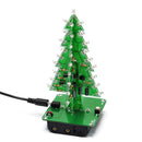 Christmas Tree LED Flash Kit 3D DIY Electronic Learning Kit