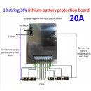 36V 20A 10S Lithium Li-ion LiFePO4 Battery Battery BMS Protection Board with Balancing