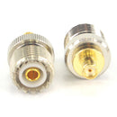 RF Adapter Connector Converter SMA Female (No Pin) to UHF SO-239 Female WIFI Antenna Plug for Antennas, Wireless LAN Devices, Coaxial cable, Wi-Fi Radios External Antenna