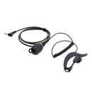 Earpiece Headset with PTT and Microphone for 1 PIN 2.5MM Motorola Two-Way Radio T6200C T5800 T7200 T5720 MB140R