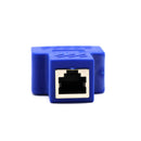 RJ45 Network Splitter Adapter - 1 RJ45 Female to 2 RJ45 Female Network Splitter Adapter, LAN Connector, Suitable for Super Category 5 Ethernet , Category 6 Ethernet Blue
