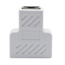 RJ45 Splitter Adapter,RJ45 Female 1 to 2 port Female Socket Adapter Interface Ethernet Cable 8P8C Extender Plug LAN Network Connector for Cat5, Cat5e, Cat6, Cat7 White