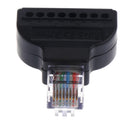 RJ45/8P8C Ethernet Plug RJ-45 Male to 8 Pin AV Terminal Screw Converter Plug for UTP Cat5 Cat6 Cat7 cable