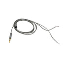 Gold-plated DIY Audio Cable Earphone Maintenance Wire DIY 3.5MM Jack Replacement 120cm Gray