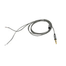 Gold-plated DIY Audio Cable Earphone Maintenance Wire DIY 3.5MM Jack Replacement 120cm Gray