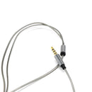 Gold-plated DIY Audio Cable Earphone Maintenance Wire DIY 3.5MM Jack Replacement 120cm Gray