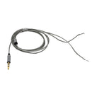 Gold-plated DIY Audio Cable Earphone Maintenance Wire DIY 3.5MM Jack Replacement 120cm Gray