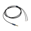 Gold-plated DIY Audio Cable Earphone Maintenance Wire DIY 3.5MM Jack Replacement 120cm Blue
