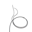 Gold-plated DIY Audio Cable Earphone Maintenance Wire DIY 3.5MM Jack Replacement 120cm Black And Gray