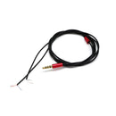Gold-plated DIY Audio Cable Earphone Maintenance Wire DIY 3.5MM Jack Replacement 120cm Red
