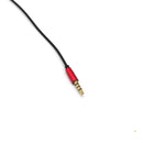 Gold-plated DIY Audio Cable Earphone Maintenance Wire DIY 3.5MM Jack Replacement 120cm Red
