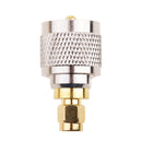 UHF Male to SMA Male Coaxial Adapter UHF to SMA Coax Jack Connector Adapter for Antenna / Radio