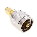 UHF Male to SMA Male Coaxial Adapter UHF to SMA Coax Jack Connector Adapter for Antenna / Radio