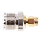 SMA Male to UHF Female SO-239 RF Antenna Adapter, SO-239 UHF to SMA Male RF Connector Antenna Adapter