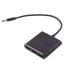 USB Hub with 4 USB 3.0 Ports, USB Splitter for Data Transfer, USB 3.0 Hub with Micro usb Port for Macbook Windows and Other Laptops Black