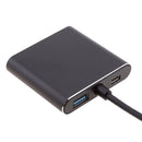 USB Hub with 4 USB 3.0 Ports, USB Splitter for Data Transfer, USB 3.0 Hub with Micro usb Port for Macbook Windows and Other Laptops Black