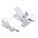 USB 360Â° Adjustable Study Table Lamp Reading Clip-on Bed Desk Table Lamp