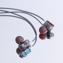 Dual Driver Earbuds with Electronic Tuning Technology, Ergonomic Comfort-Fit Musician's In Ear Headphones with Mic for iPhone, iPad, Android Smartphones, Mp3/mp4 Player, Tablet Gold