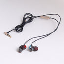 Dual Driver Earbuds with Electronic Tuning Technology, Ergonomic Comfort-Fit Musician's In Ear Headphones with Mic for iPhone, iPad, Android Smartphones, Mp3/mp4 Player, Tablet Gold