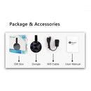 WECAST Wifi Display Dongle 1080P HDMI TV Stick Wireless Display Adapter Support Miracast Airplay DLNA Streaming Video From Phone To Big Screen Black