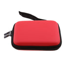 2.5inch Portable External Hard Drives Hard Shell Carry Bag Case 135x105x35mm Red
