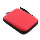 2.5inch Portable External Hard Drives Hard Shell Carry Bag Case 135x105x35mm Red