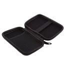 2.5inch Portable External Hard Drives Hard Shell Carry Bag Case 145x105x35mm Black