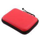 2.5inch Portable External Hard Drives Hard Shell Carry Bag Case 145x105x35mm Red