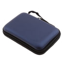 2.5inch Portable External Hard Drives Hard Shell Carry Bag Case 145x105x35mm Dark Blue