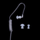 Anti-Radiation Mono Earphone 3.5mm Acoustic Air Tube Wired Earpiece Earbud Hands-free Headset with Mic and Volume Control