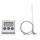 Digital Oven Alarm Thermometer & Timer - Baking & Cooking Food Thermometer for BBQ Grill with Probe
