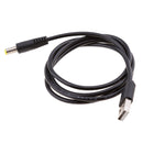 USB DC Power Charging Cable USB-A to 2.1mmx5.5mm DC Tip Plug Charging Cord