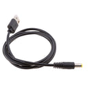 USB DC Power Charging Cable USB-A to 2.1mmx5.5mm DC Tip Plug Charging Cord