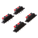 4 pieces Speaker Terminal Connectors, Audio Amplifier Terminal Connection Terminal Connectors 4 Pin Speaker Terminal Connector