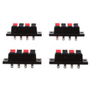 4 pieces Speaker Terminal Connectors, Audio Amplifier Terminal Connection Terminal Connectors 4 Pin Speaker Terminal Connector