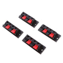 4 pieces Speaker Terminal Connectors, Audio Amplifier Terminal Connection Terminal Connectors 4 Pin Speaker Terminal Connector