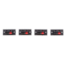 2-Way Stereo Speaker Plate Push Release Connector Terminal 4 Pieces