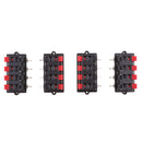 4Pcs Speaker Terminal Clip Connector 8 Positions Audio Cable Push Button Type