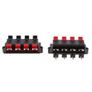4Pcs Speaker Terminal Clip Connector 8 Positions Audio Cable Push Button Type
