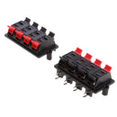 4Pcs Speaker Terminal Clip Connector 8 Positions Audio Cable Push Button Type