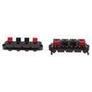 10Pcs Right Angle Speaker Terminal Clip Connector 4 Positions Audio Cable Push Button Type