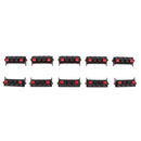 10Pcs Right Angle Speaker Terminal Clip Connector 4 Positions Audio Cable Push Button Type