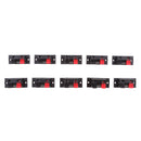10x 2 Positions Push In Jack Spring Load Audio Speaker Terminals Panel Connector