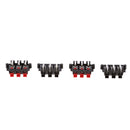 6 Way 2 Row Speaker Terminal Clip Connector 6 Positions Audio Cable Push Type 4 pieces