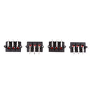 6 Way 2 Row Speaker Terminal Clip Connector 6 Positions Audio Cable Push Type 4 pieces