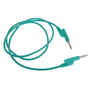 4mm Stackable Banana to Banana Male Plug Test Probes Leads Electrical Testing Cable 15 Green