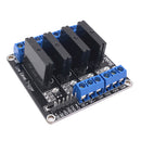12V 4 Channel G3MB-202P Solid State Relay Module With Resistive Fuse 240V 2A Output