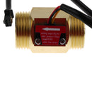 G1'' Hall Effect Liquid Water Flow Sensor Switch Flow Meter Fluid Meter 2-50L/min Copper
